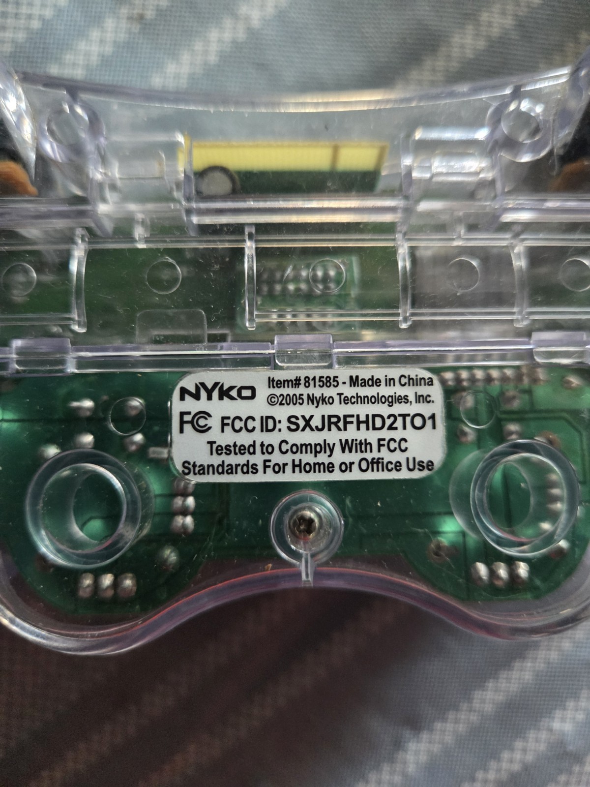 Clear Nyko Wireless Controller for Sony Playstation 2 w/ dongle receiver Tested