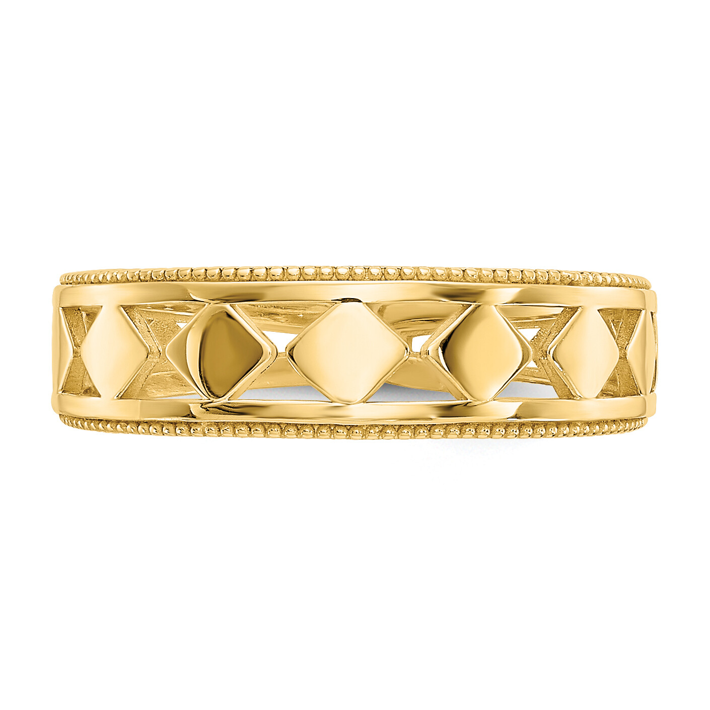 14k Diamond Shapes Toe Ring R548