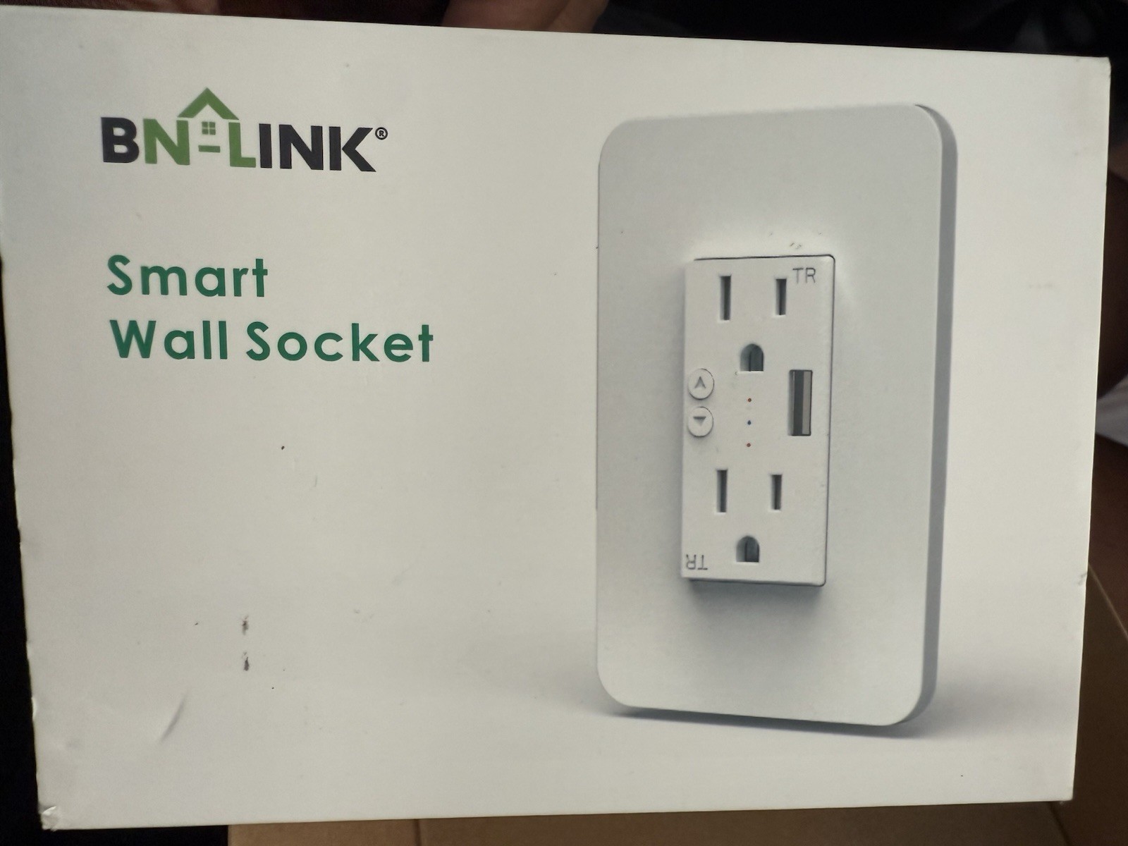 BN-Link Smart Wi-Fi In-Wall Outlet Plug 2 Independently Controlled Sockets