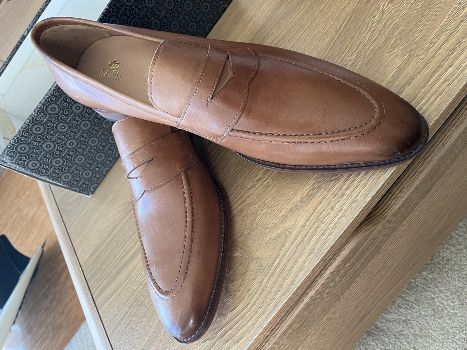 LFGF Fashion House Leather Loafer dress shoes