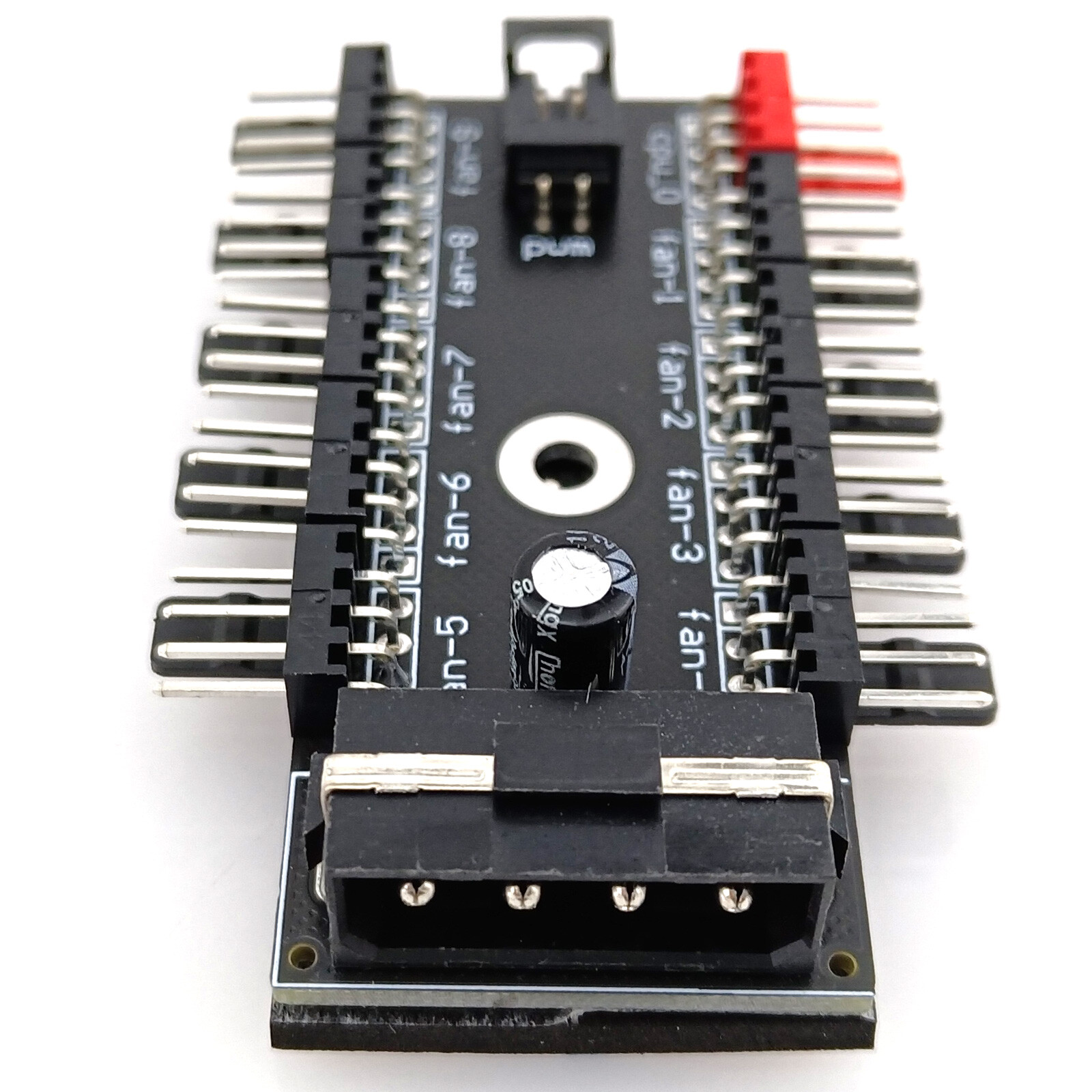 PC Computer 4pin Fan 1 to 10 Port Splitter Hub Board PWM Control IDE Power Cable