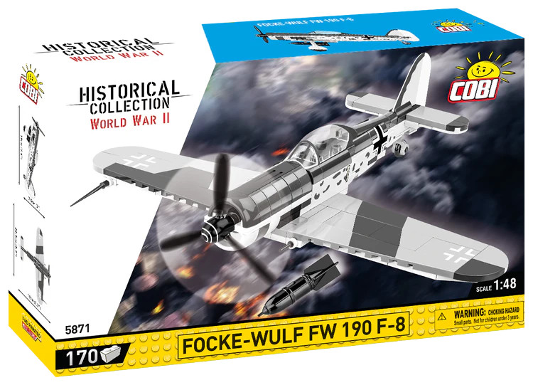 Cobi Toys #5871 Focke-Wulf FW 190 F-8 Fighter - Brand New!