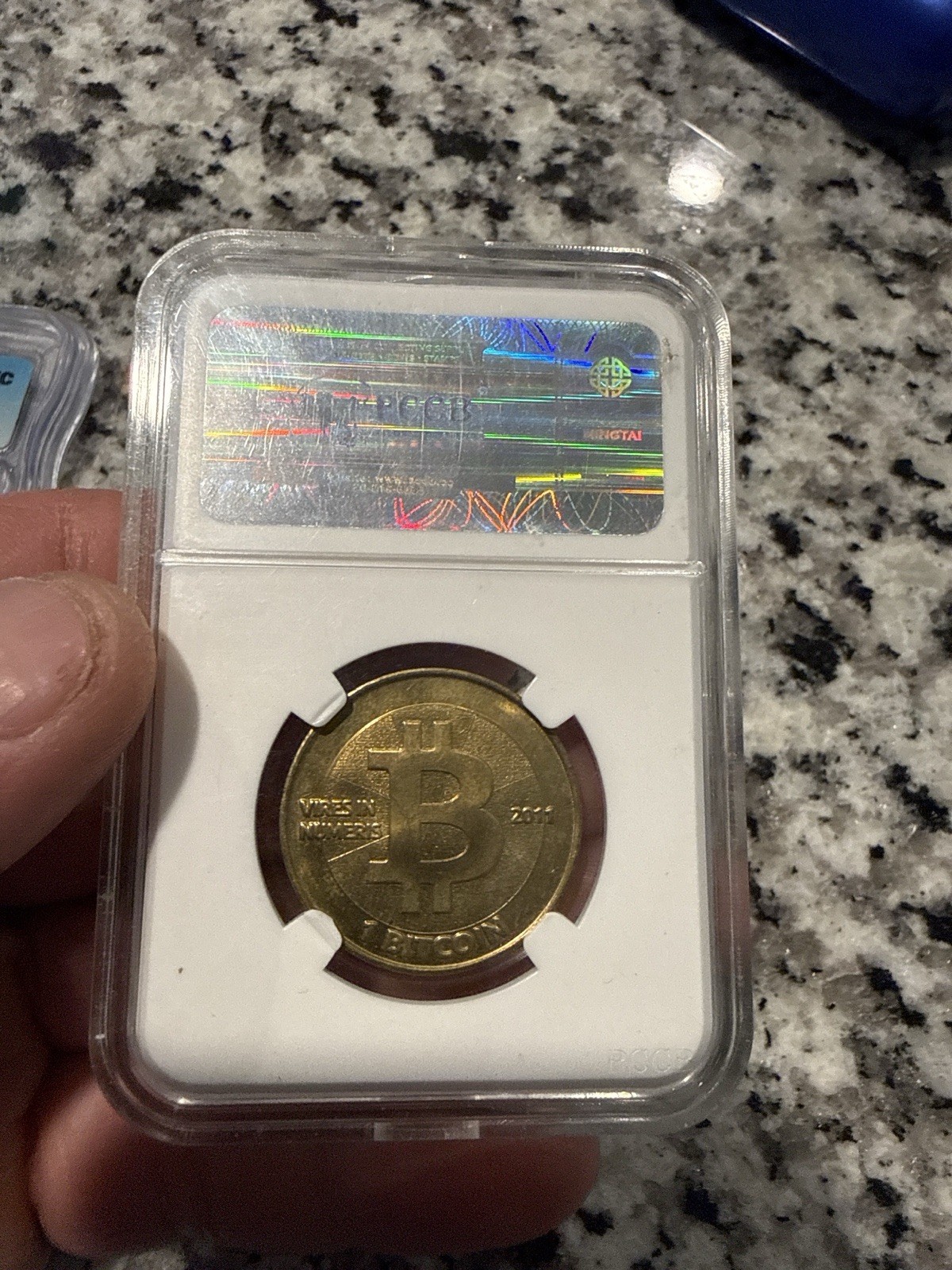 Casascius Physical Bitcoin Collectible Coin 2011 with Hologram