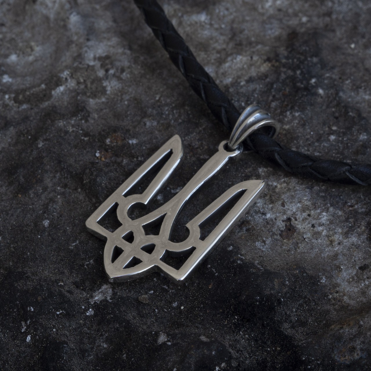 Silver pendant "Classic Trident" Ukraine 2026 new.