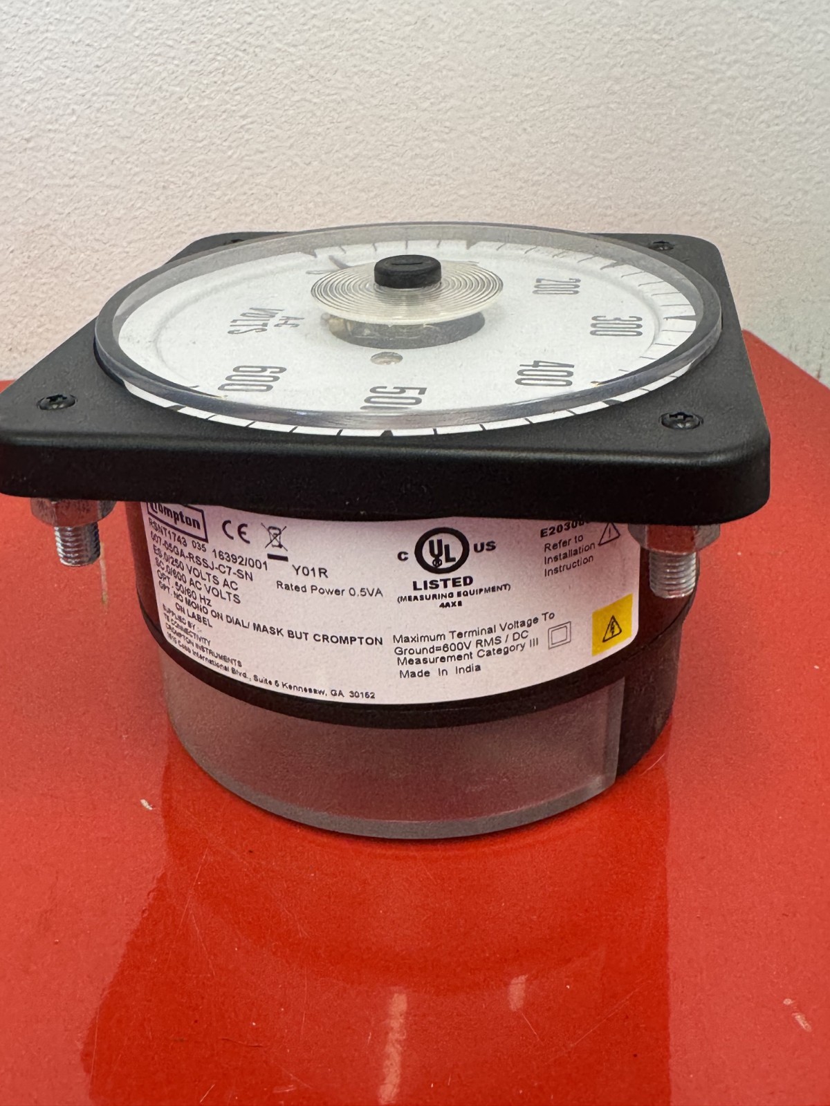 CROMPTON A-C VOLTS METER 007-05GA-RSSJ-C7-SN *SHIPS SAME DAY UPS*