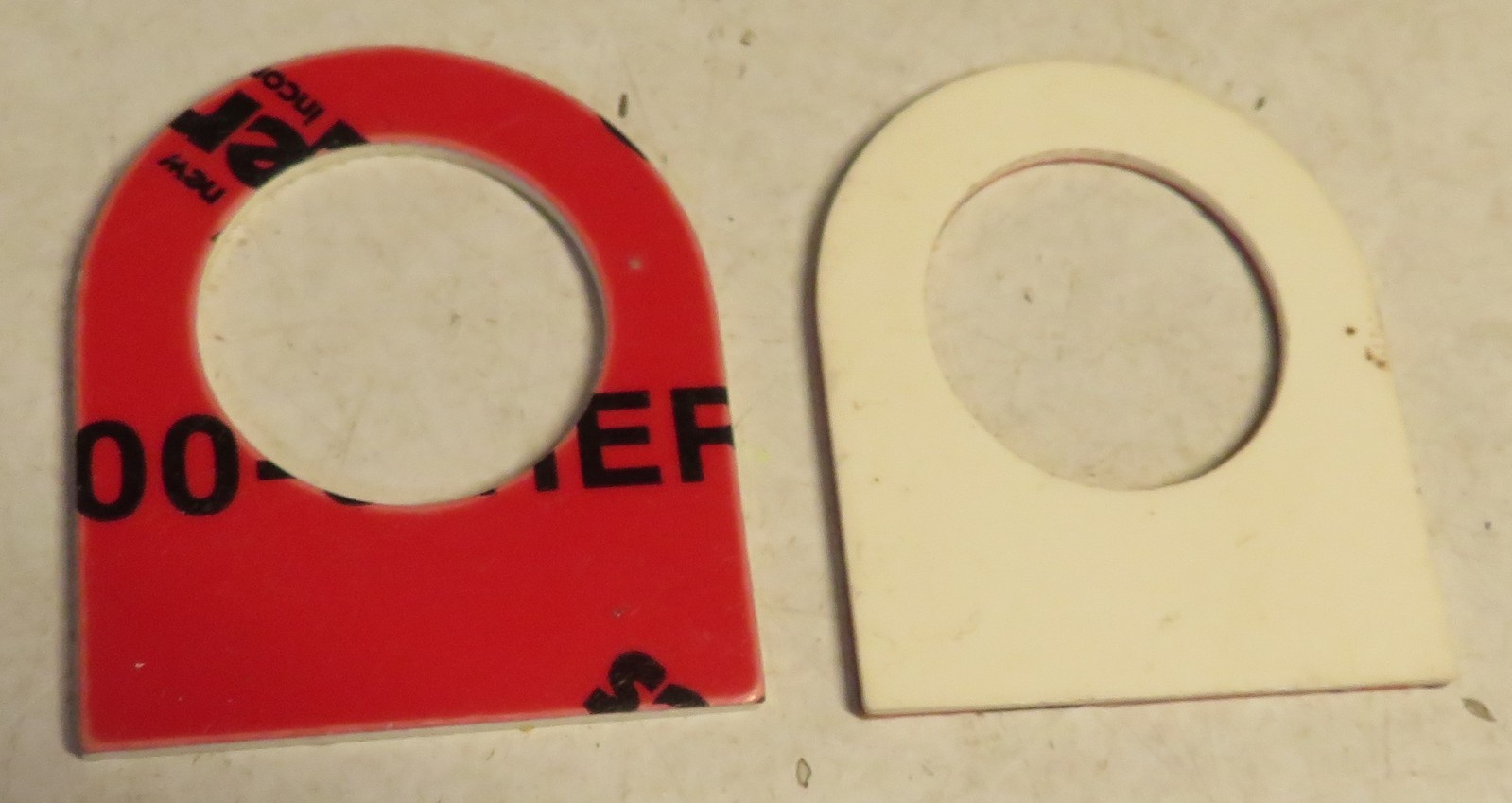 LOT 10 Pc NEW OFF LEGEND PLATE PLATES PUSHBUTTON COMBINATION STARTER Off White
