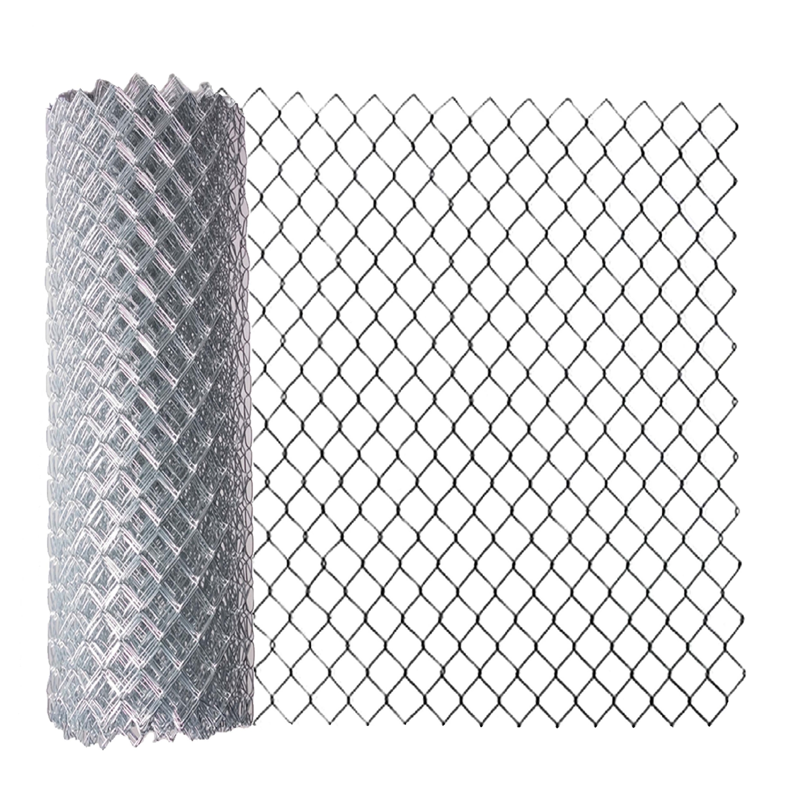 ALEKO Galvanized Steel 6 X 50 feet Roll Chain Link Fence Fabric 12.5-AW Gauge