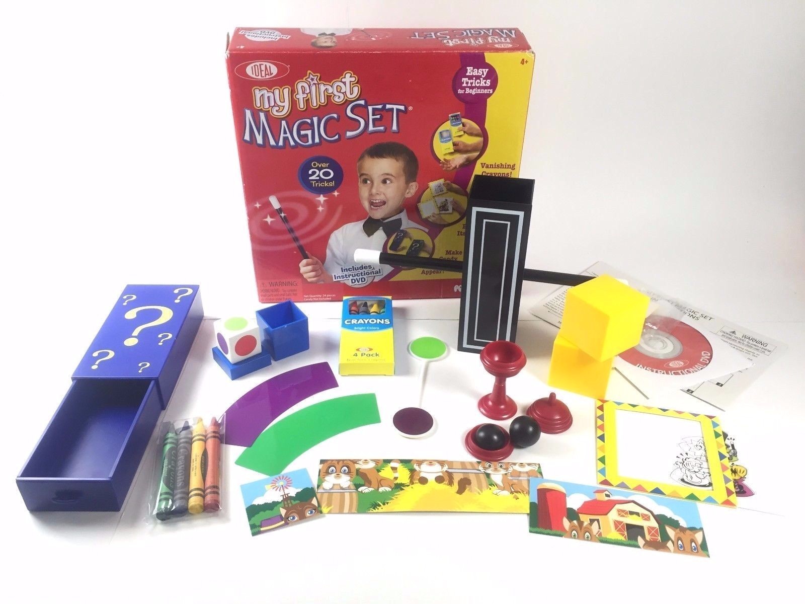 My First Magic Set Kid Magician Hobby Show Ideal 20 Tricks W/ DVD Magic Wand Toy
