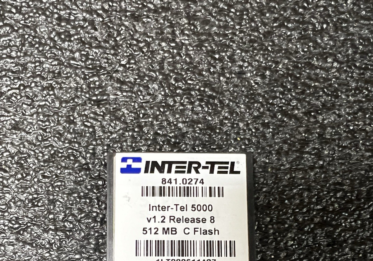 Mitel 841.0274 V1.2 Rls 8 512MB Compact Flash Card *Refurbished*