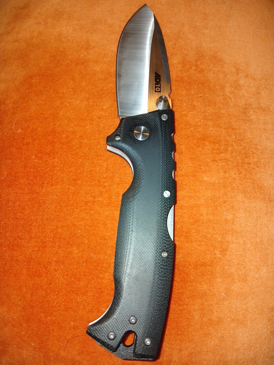 Cold Steel AD-10 Lockback Folding Knife 3.5" S35VN Steel Blade, Black G10 Handle