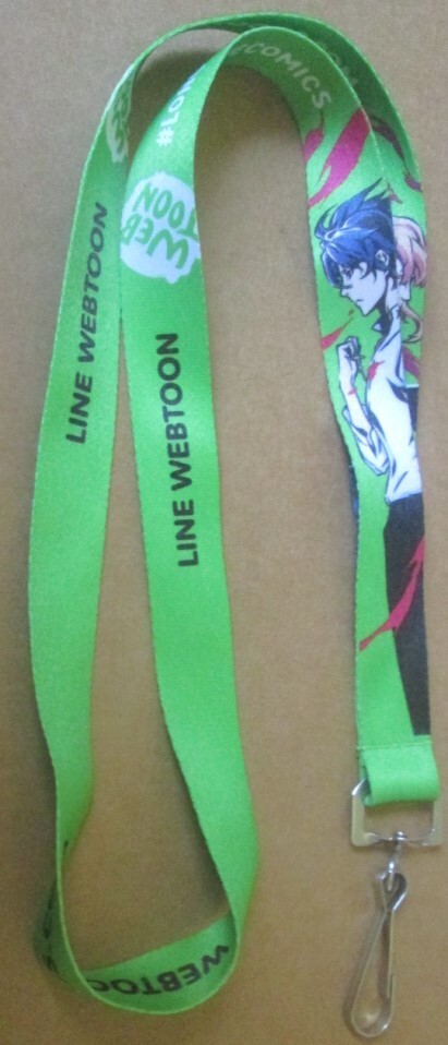 WEBTOON Web Toon green Neck Strap Lanyard with clip