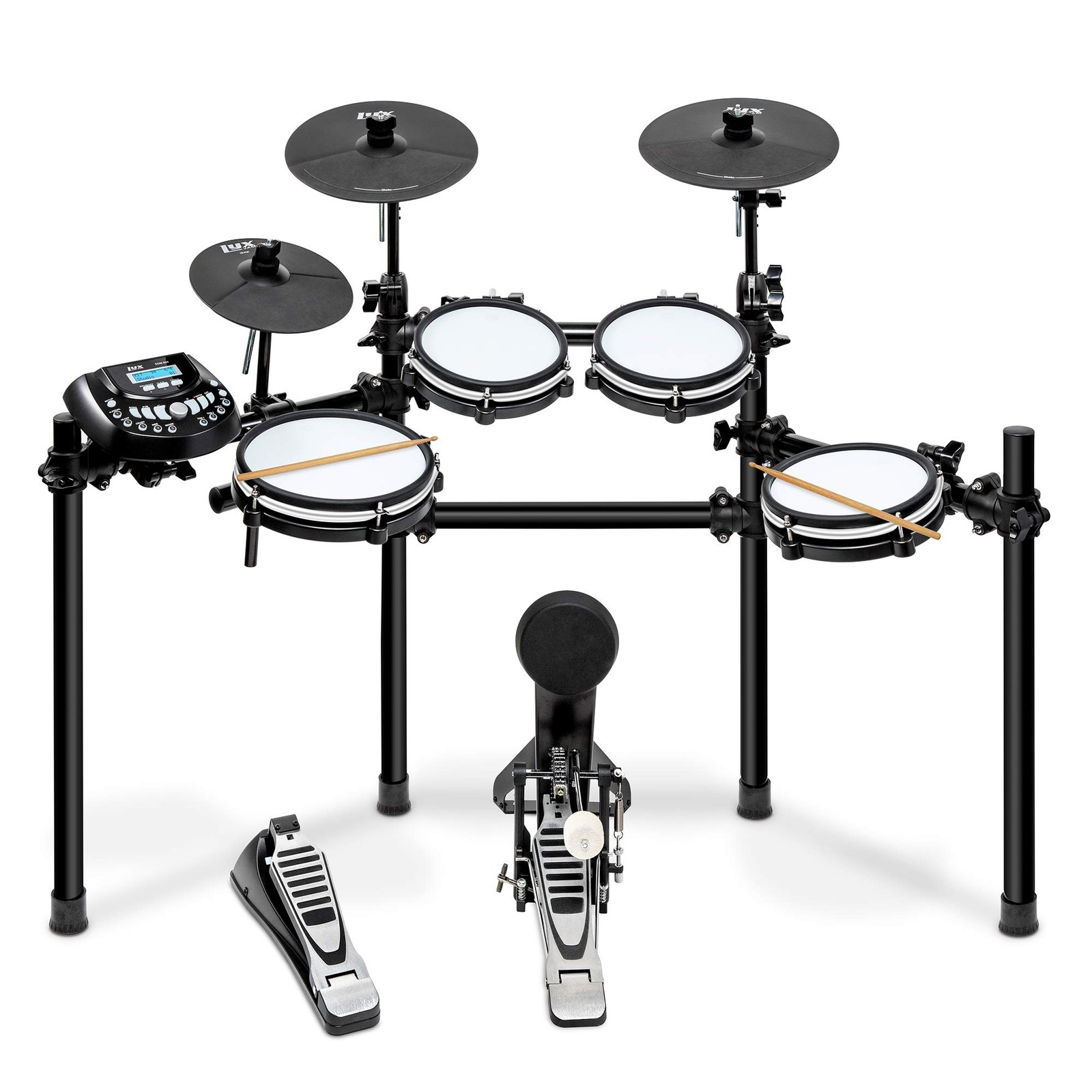 LyxJam 8-Piece Electronic Drum Set, Adult, Professional Electric Drum Set