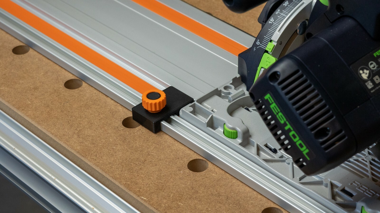 WEN Guide Rail Limit Stop for Track Saws and Routers - 2 Pack