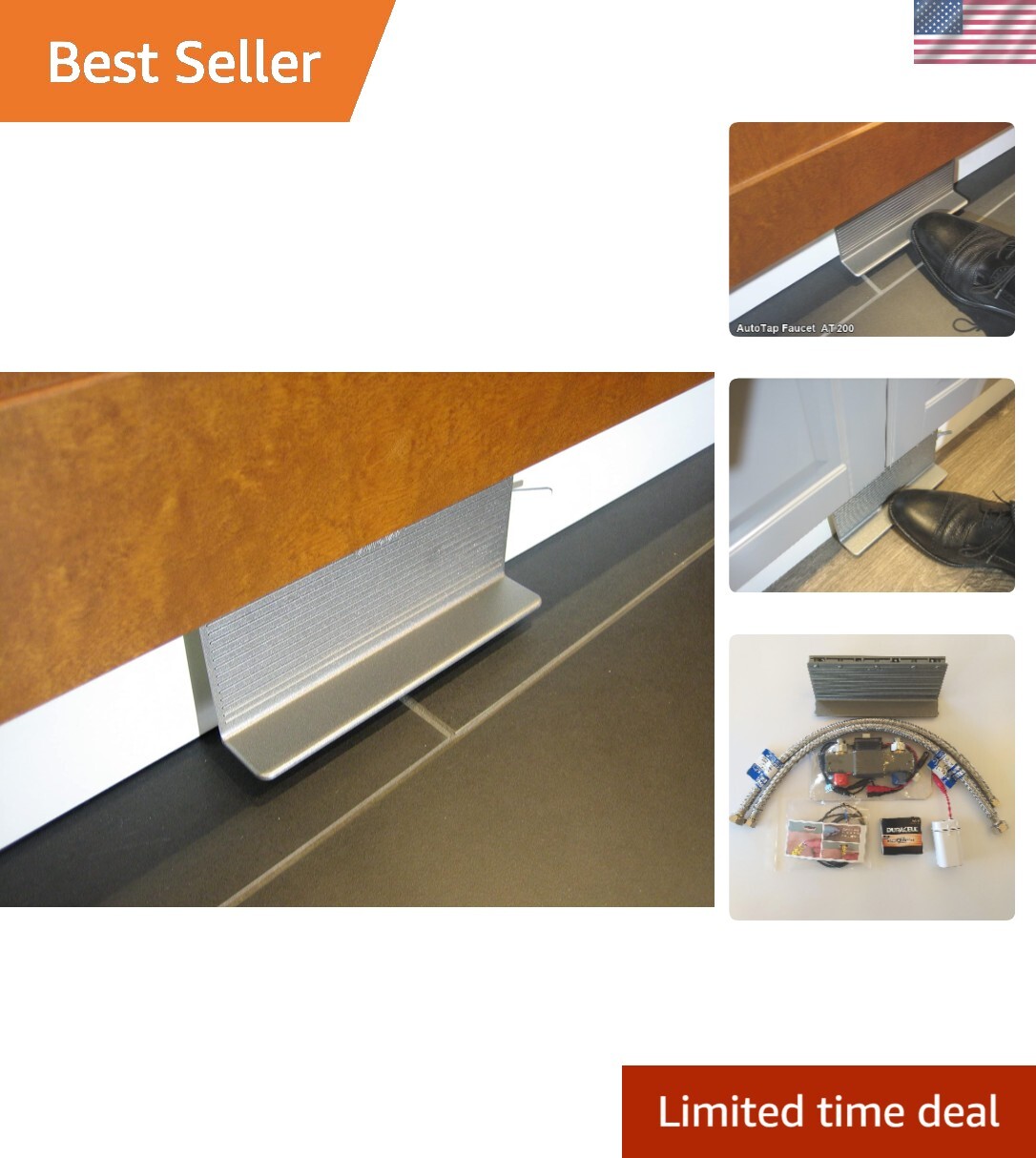 AutoTap Sink Pedal Faucet Enhances Hygiene, Prevents Water and Energy Waste a...