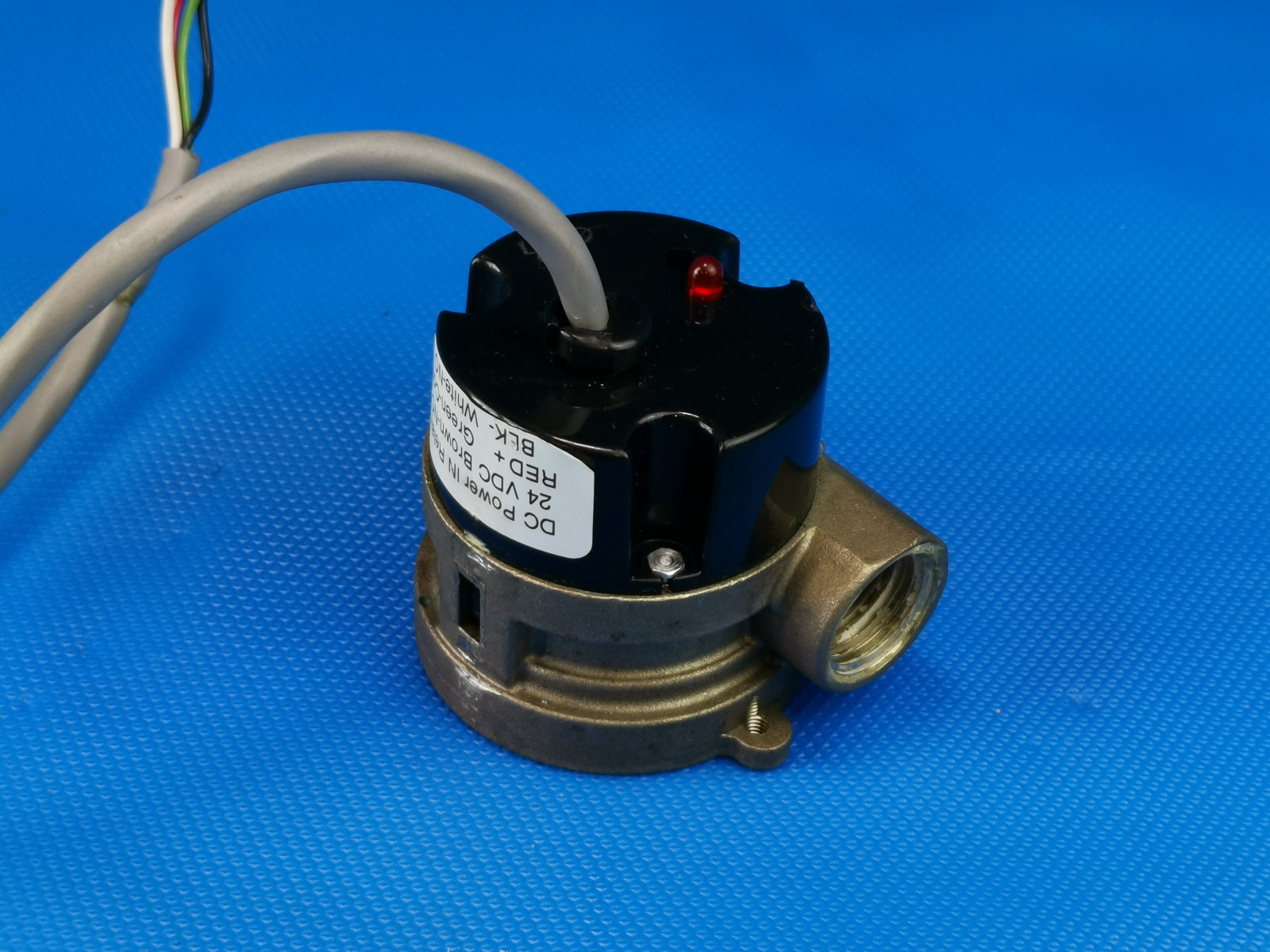 Gems Sensors Rotor Flow RFS Series Brass Sensor Switch P/N 156268, Type, 24 VDC