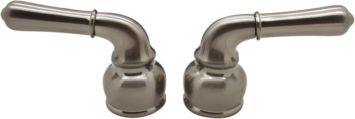Dura Faucet DF-RKCM-SN Metal RV Replacement Handles Brushed Satin Nickel Set