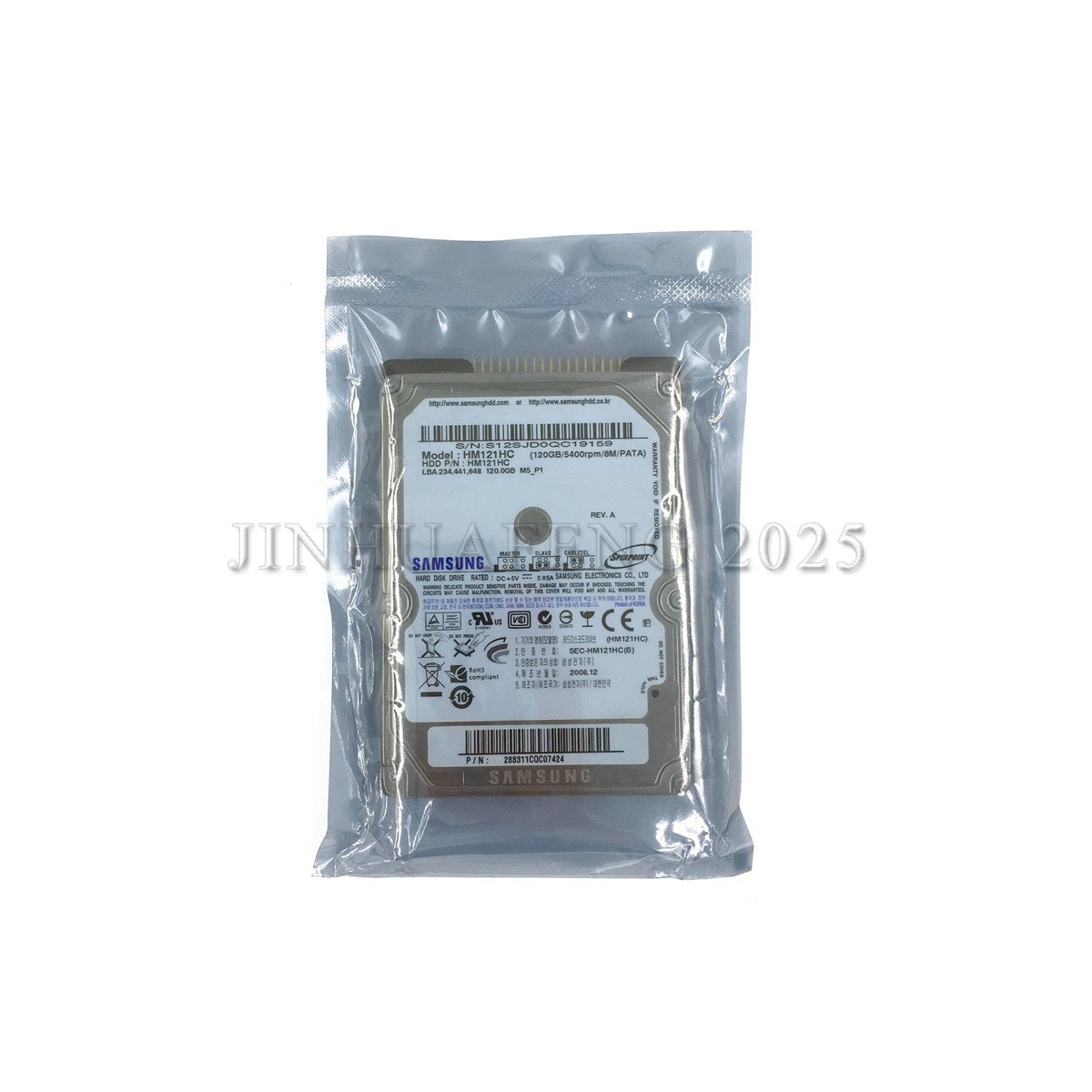 120 GB IDE/PATA Samsung Spinpoint M5 5400 RPM,2.5" HM121HC Internal Hard Drive