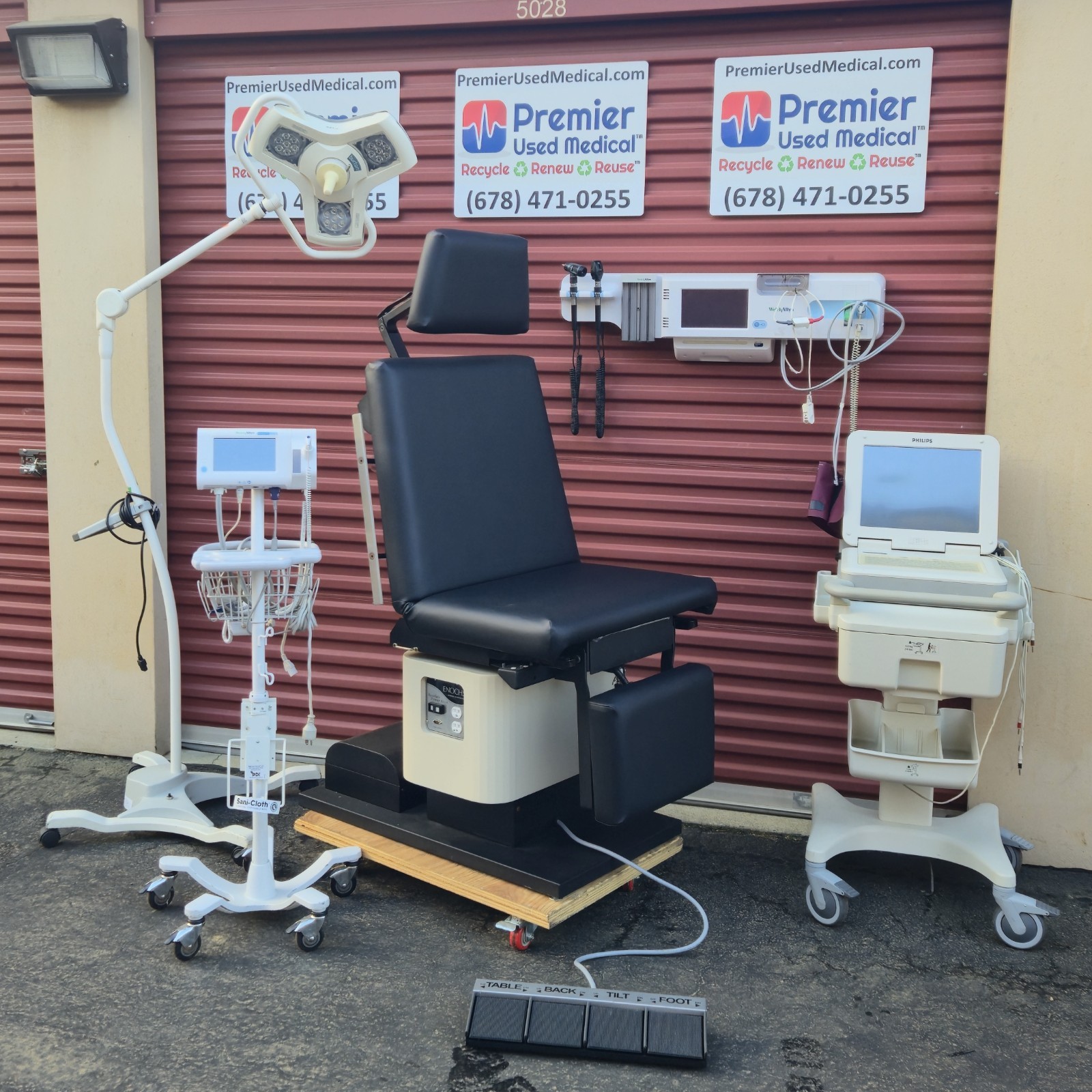 Exam Tables for Sale Power Enoch Chair 6220 with New Black Upholstery