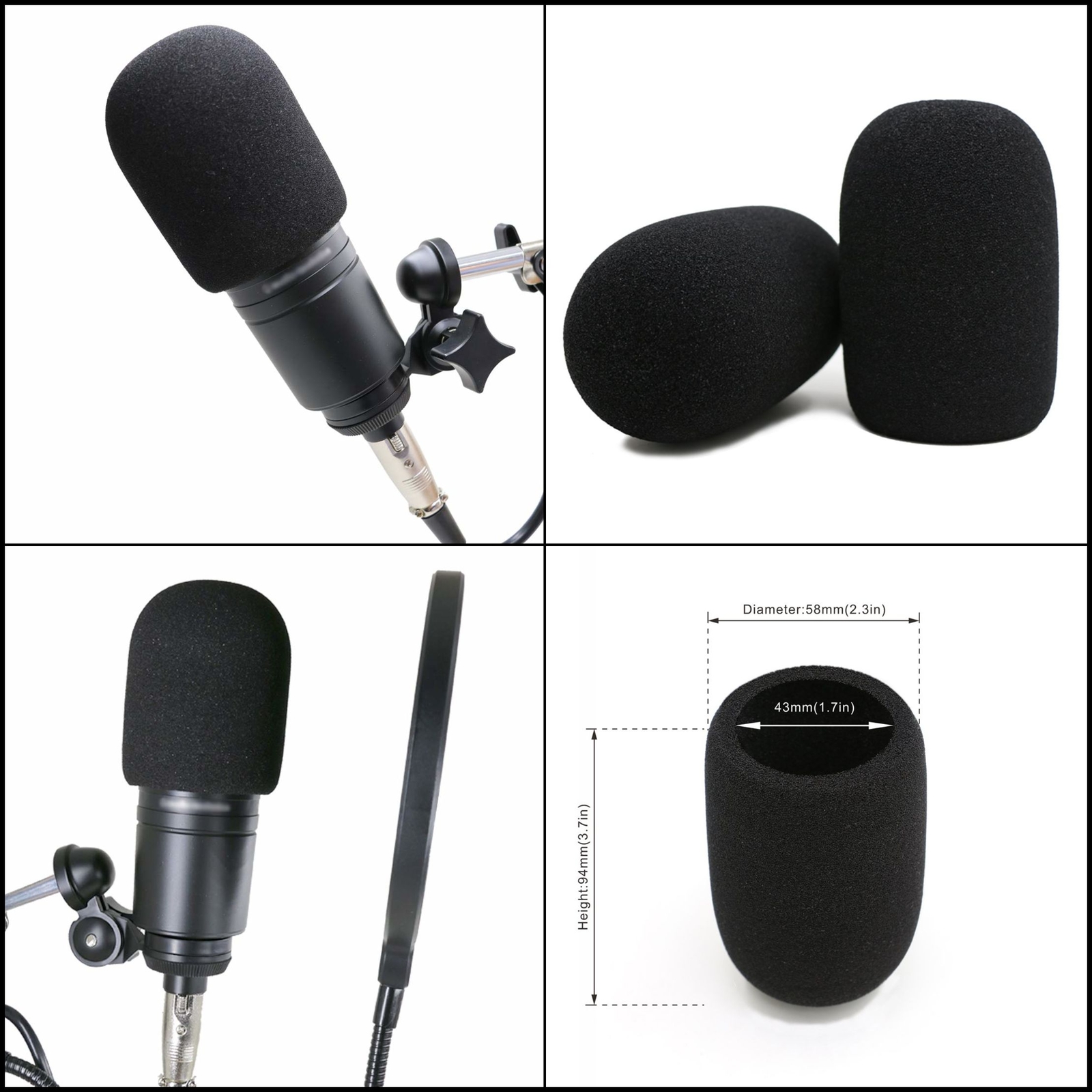 Audio-Technica AT2020 Pop Filter - 2PCS Windscreen