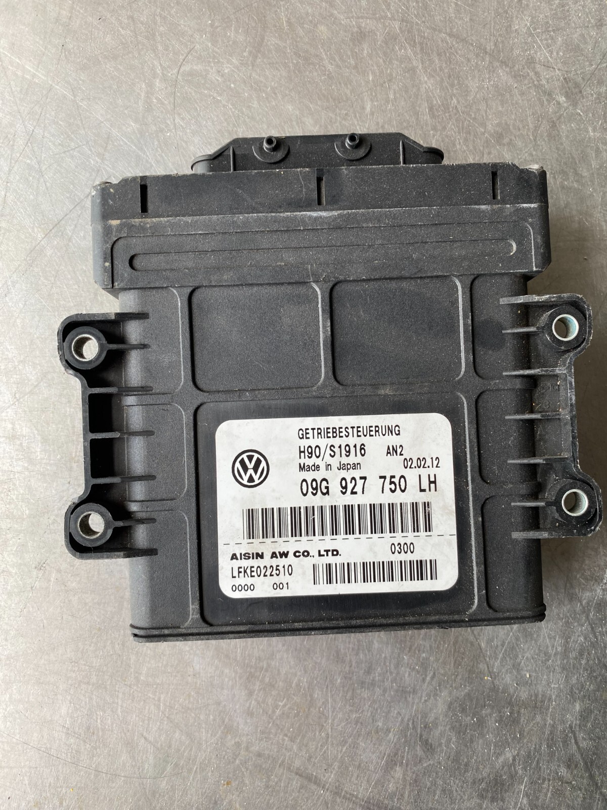 2012-2014 Volkswagen Passat Transmission Control Module Pn 09g927750lh Oem