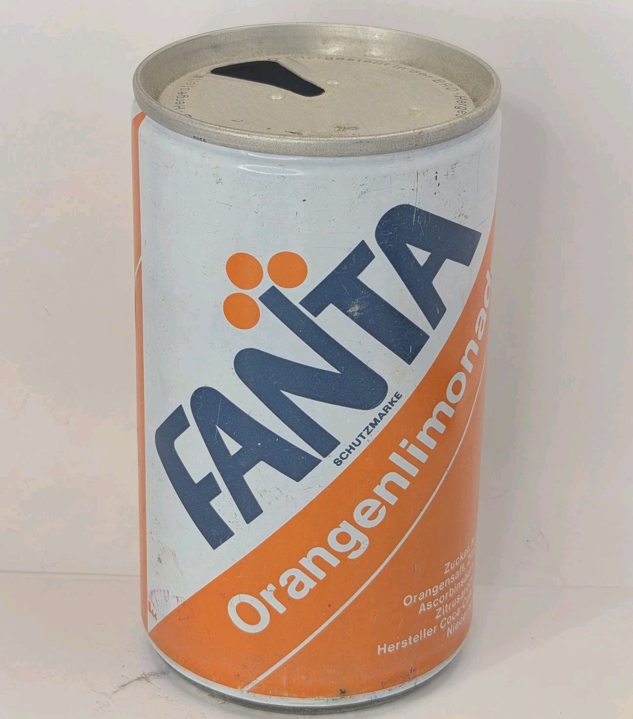 1976 German Issued Fanta Soda Can Lift Ring Pull 0.33 Liter S44 Empty Rare