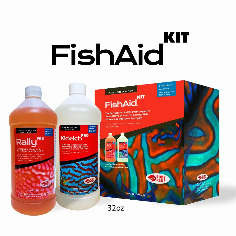 Ruby Reef FishAid Kit | Aquarium Disease Treatment for Ich & Infections