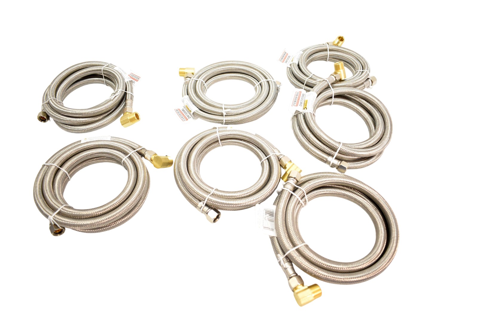 Certified Appliance Accessories DW72SSBL Dishwasher Hose Lot Of 7 SS Braided