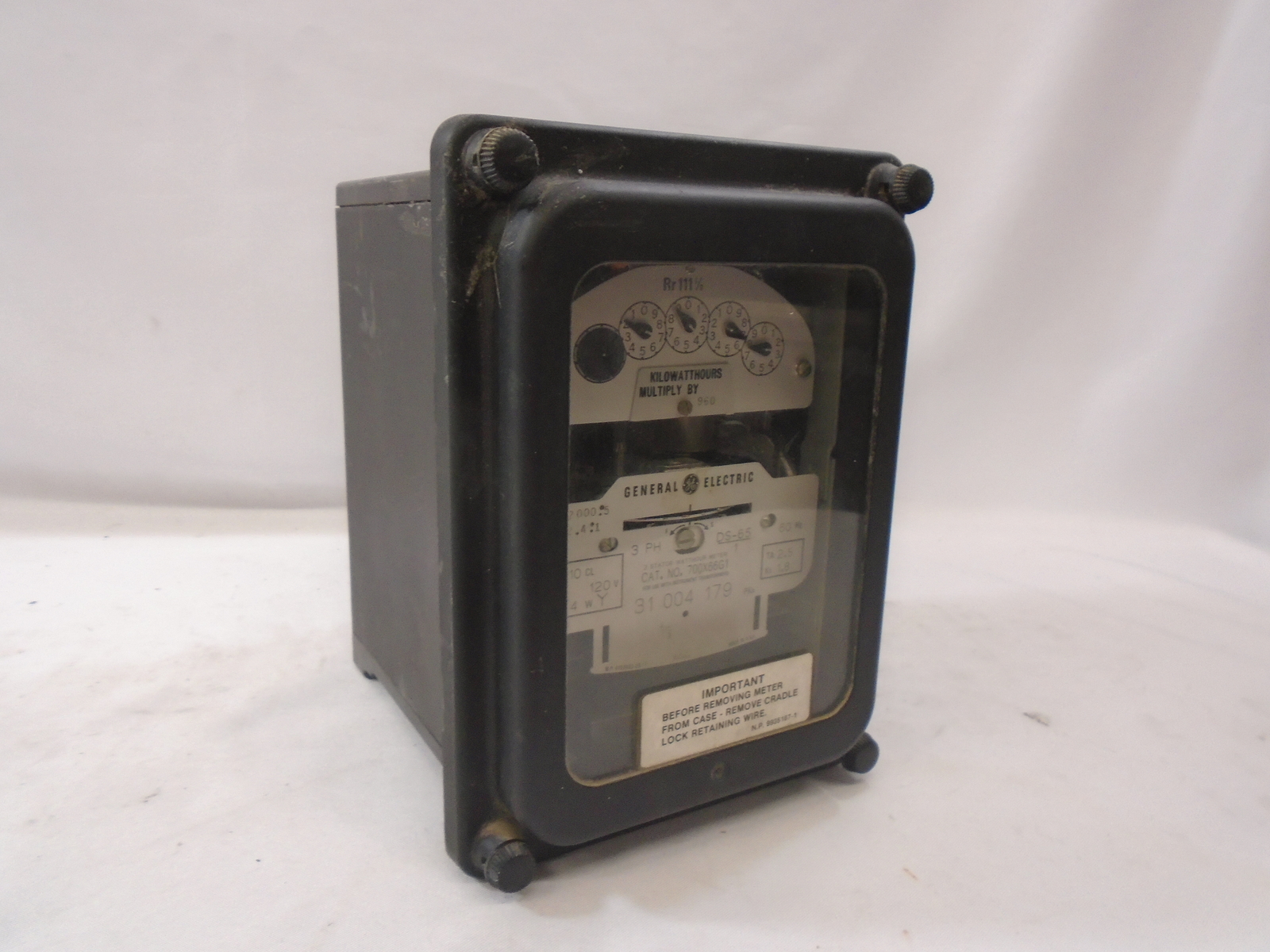 GENERAL ELECTRIC 700X66G1 KILOWATTHOURS METER 3PH