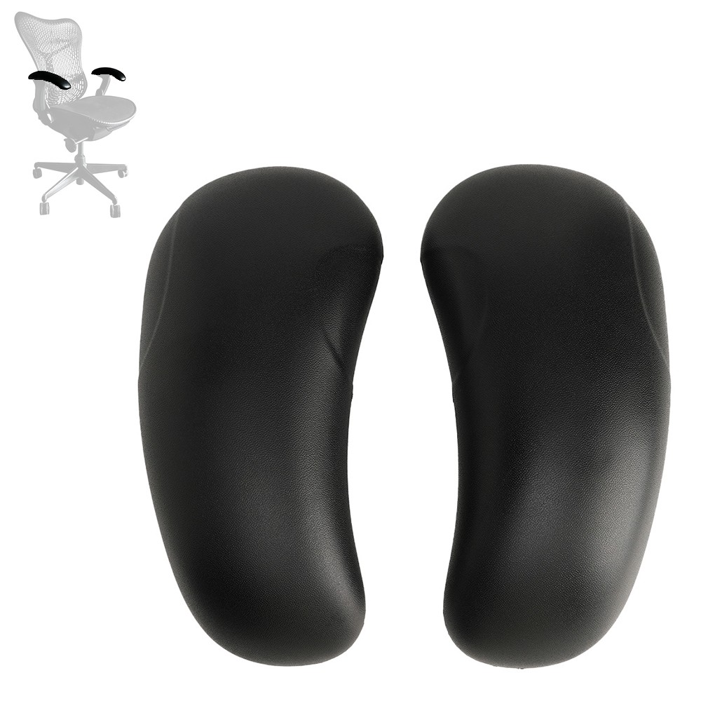 Arms Pads Caps Replacement For Herman Miller Mirra 1 Chair in Black/ Gray Color