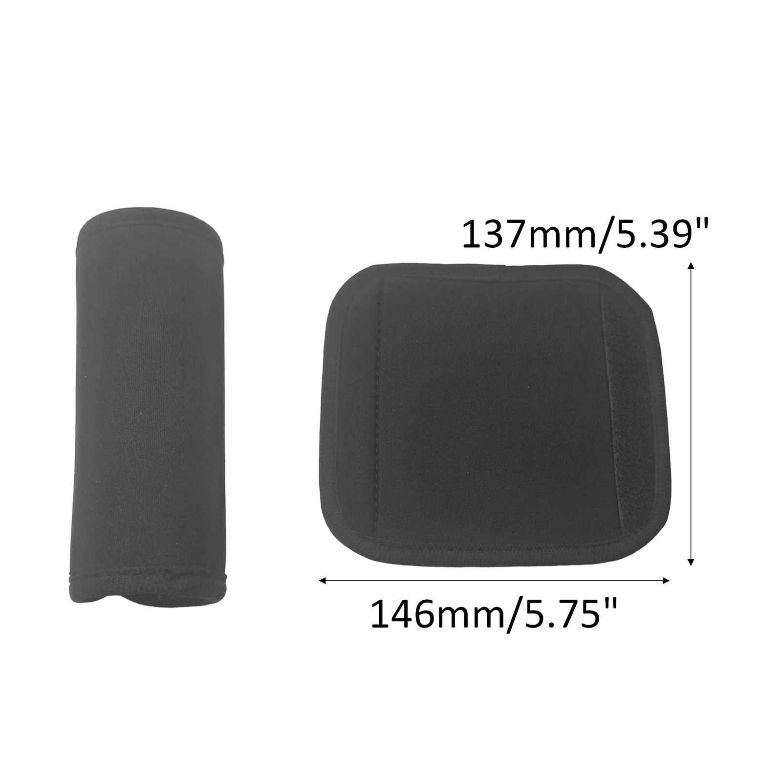 2PCS Soft Luggage Handle Wraps, Travel Suitcase Handle Cover Identifier Tags ...