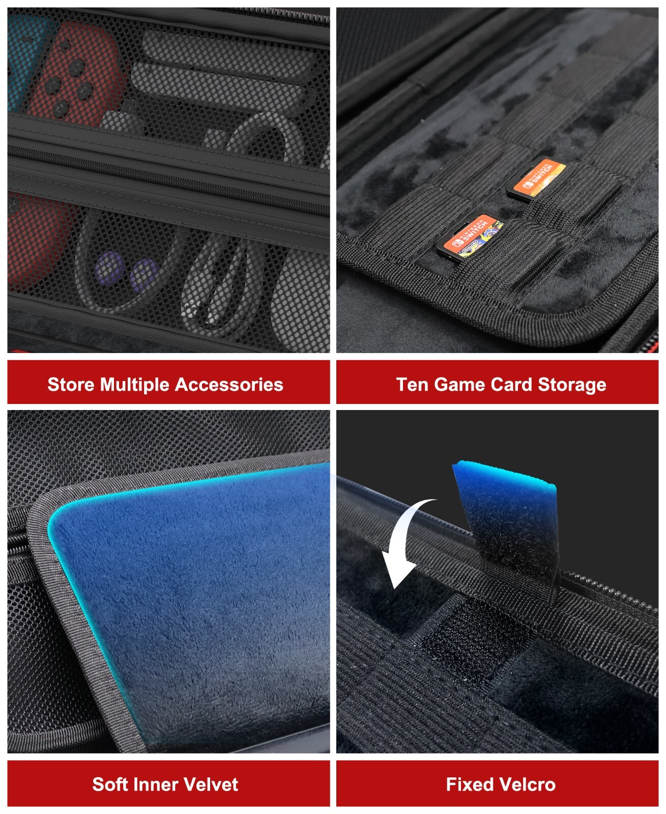 Hard Travel Bag Carrying Case for Nintendo Switch 2 & Switch/switch OLED Console