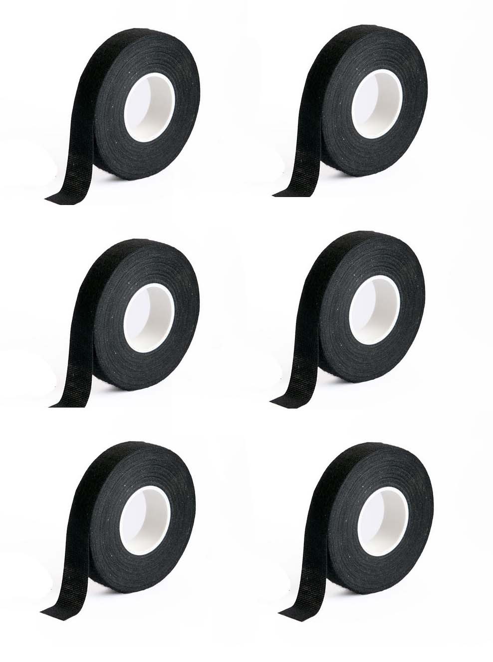 Wiring Harness Tape Pet Fleece Cloth Fuzzy Black Tape 19mm X 25m 6 rolls
