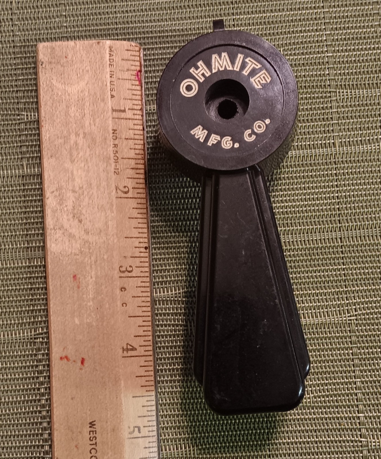 ohmite bar lever  knob 4.5" 3/8" shaft c-8794  d 83190
