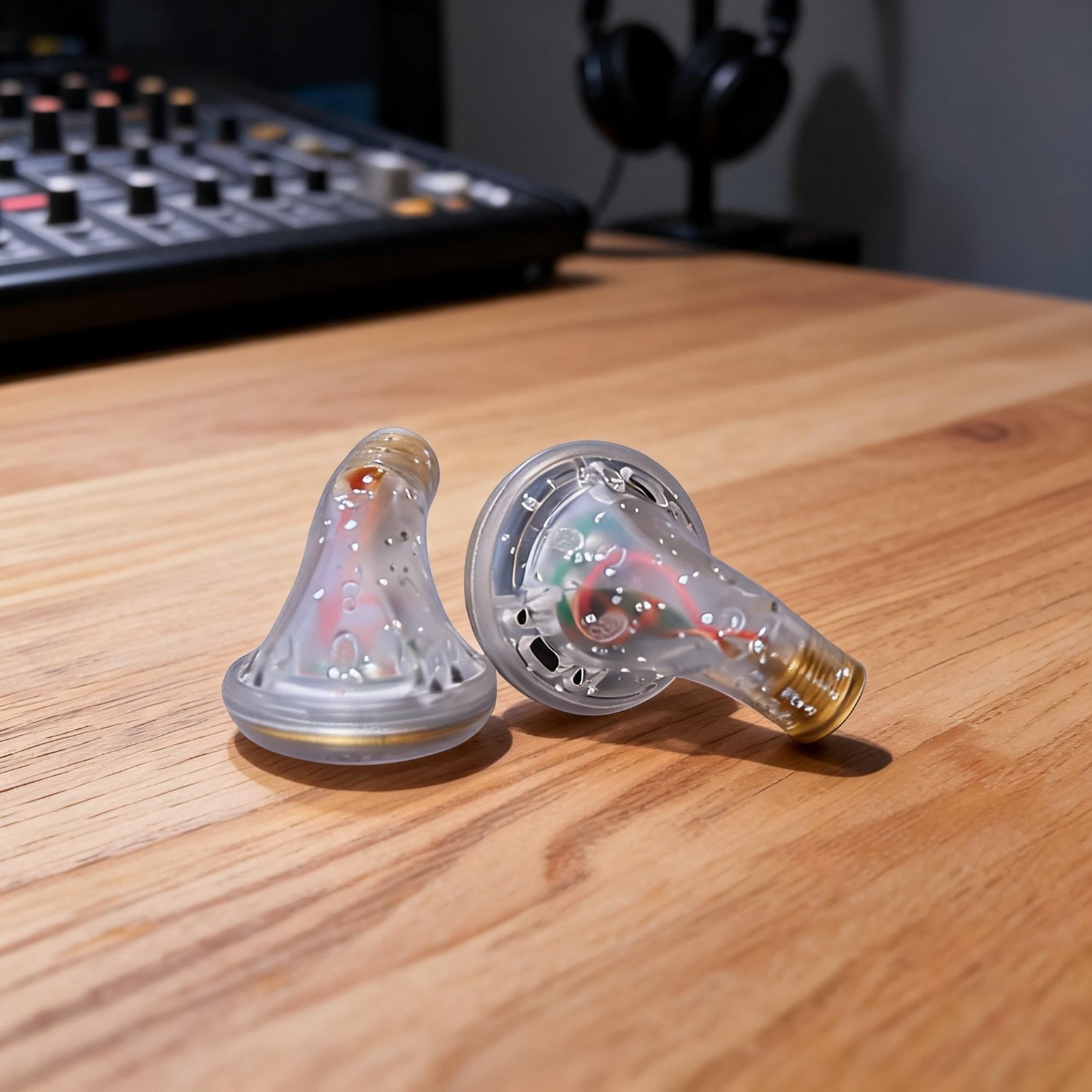 High Resolution MMCX Headphone Head with LCP Diaphragm and Titanium Film