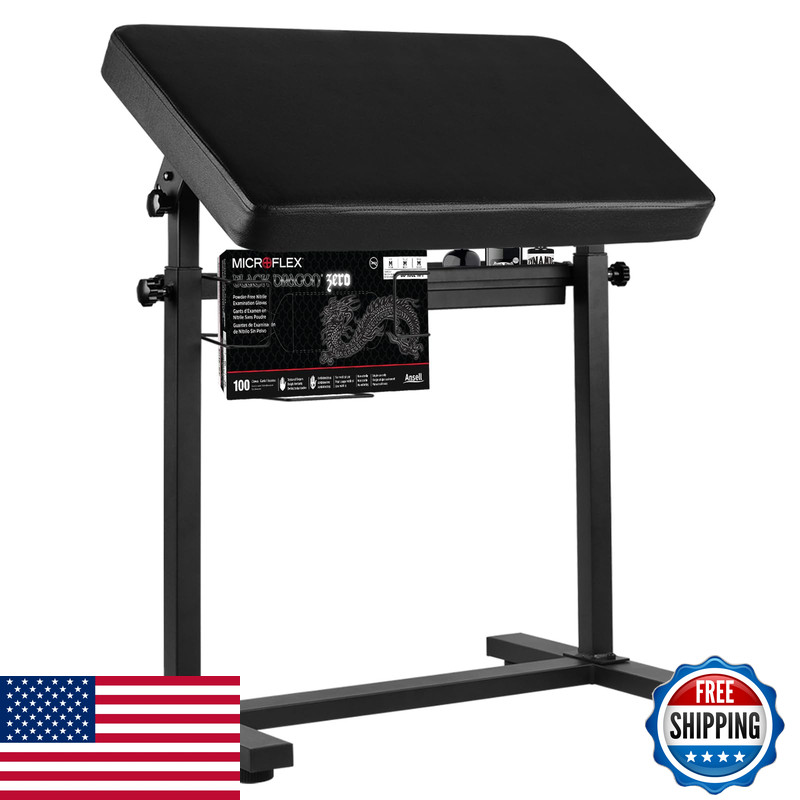 Pulnda Tattoo Arm Rest Stand Large Armrest Tattoo Rack And Storage Compartment