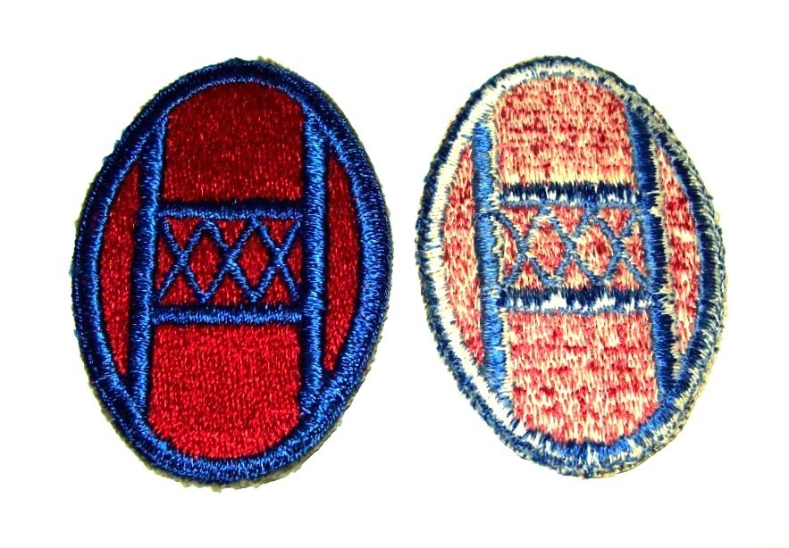 ORIGINAL FULLY EMBROIDERED WW2 30th INFANTRY DIVISION PATCH (1 GLOWS)
