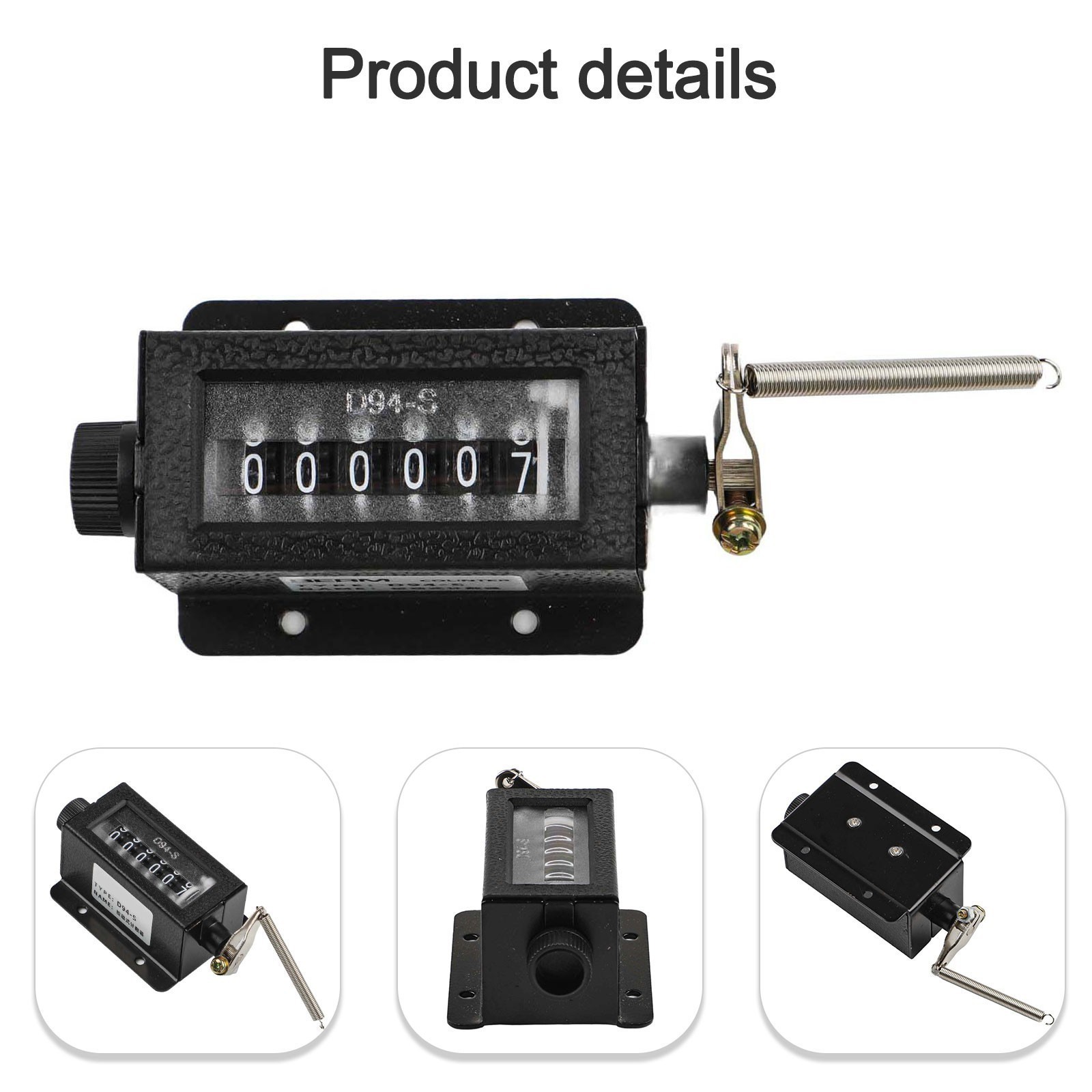 2022 New Workshop Counter Modules Industrial Counter Black