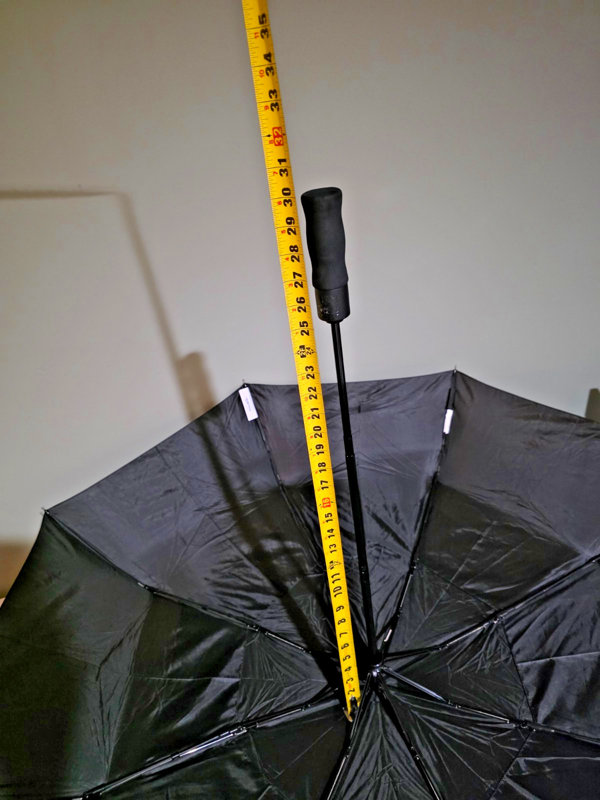 ShedRain VORTEX Auto Open Auto Close 47" Compact Umbrella Black