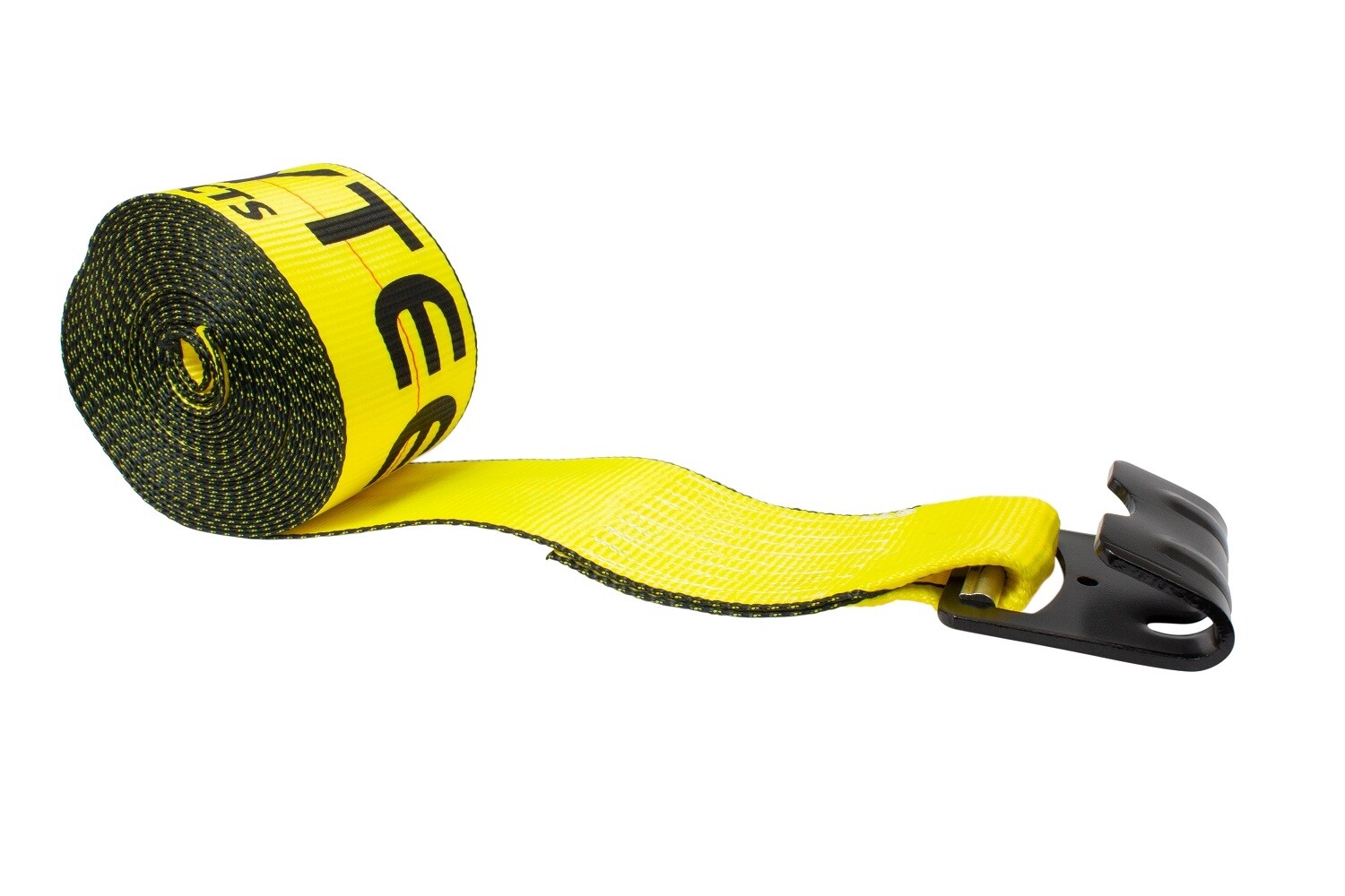 (10 Pack) 3"X30' Winch Straps w/flat hook, WLL 5000 Flatbed Tie Down Strap