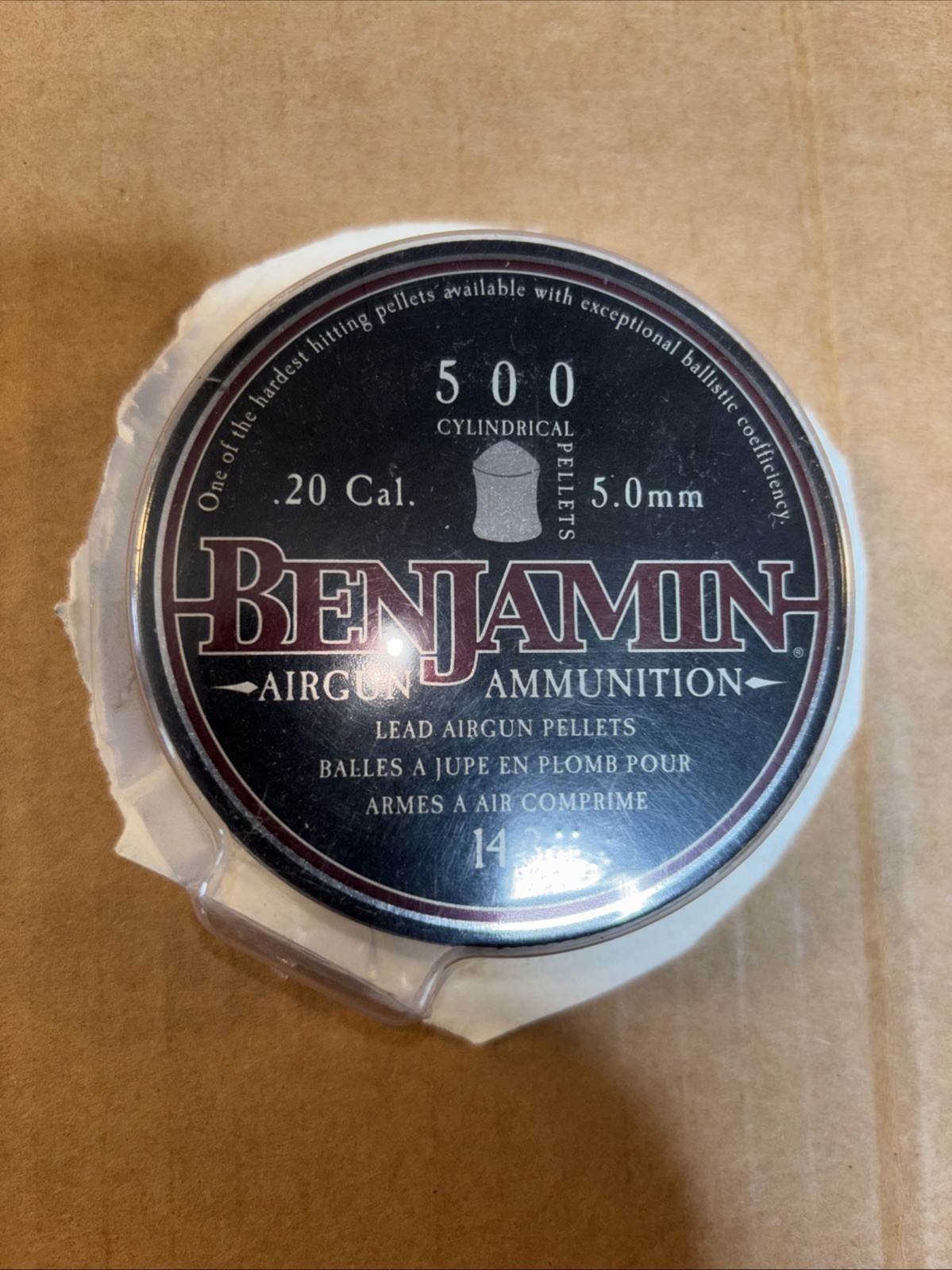 Benjamin Air Gun Ammunition  20Cal  5.0mm Pellets 500 Count