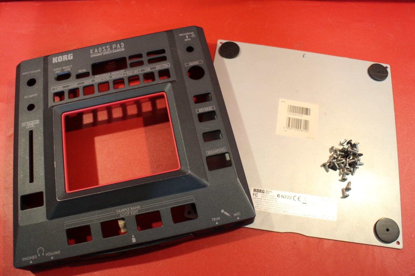 AS-IS KORG Kaosspad KP3 Frame Parts Housing for Repair Restore U2914 260319