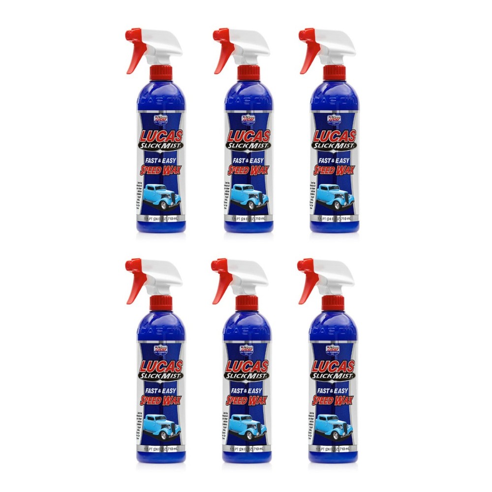 Lucas Oil Products Slick Mist Auto Wax 24 oz (Pack of 6)