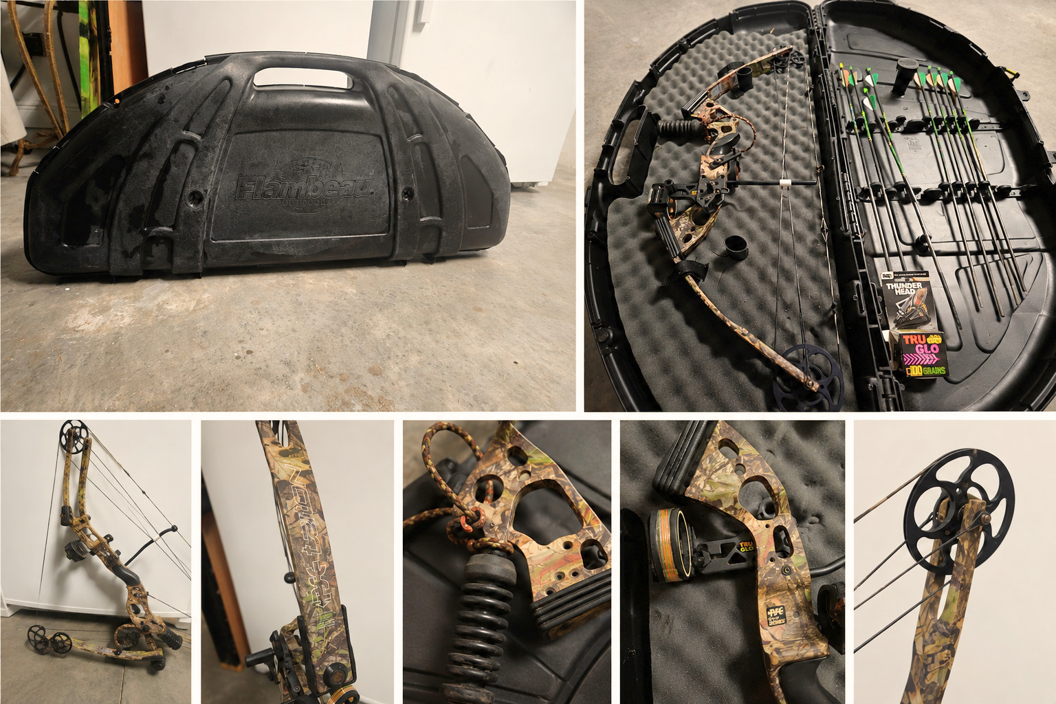 High Country Compound Bow PSE 2-Ton Cams w/ Flambeau Case & Accessories