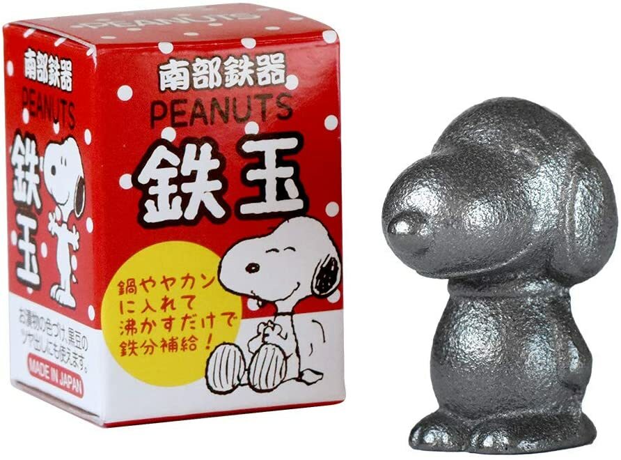 Nanbu Tekki Iron Ball (Snoopy)　Iron supply  sanding, descaling　Maid in Japan