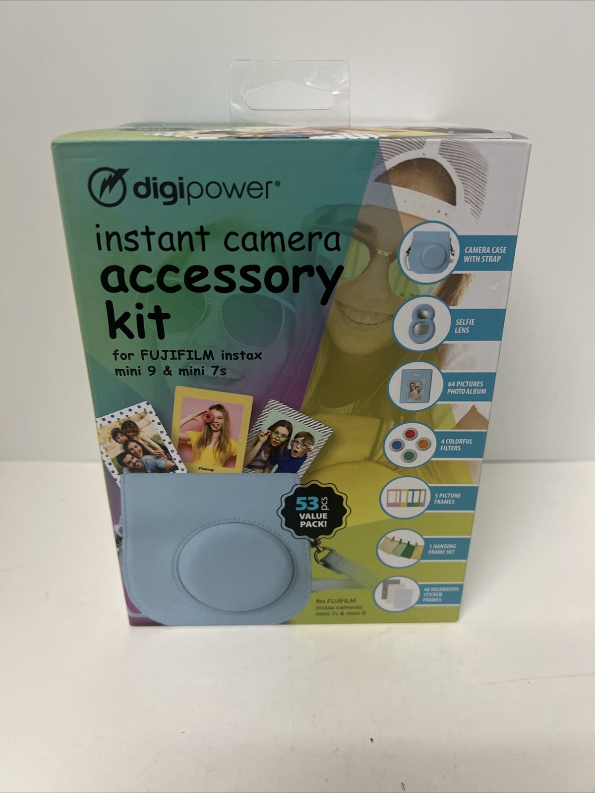 Digipower Instant Camera 53 pcs Accessory Kit FUJIFILM Instax Camera Mini 9 & 7s