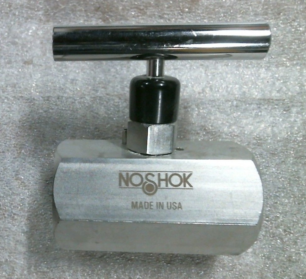 Noshok 406-FFS-EM1 3/4" NPT 316 SS 10000psi 200°F Hard Seat Needle Valve