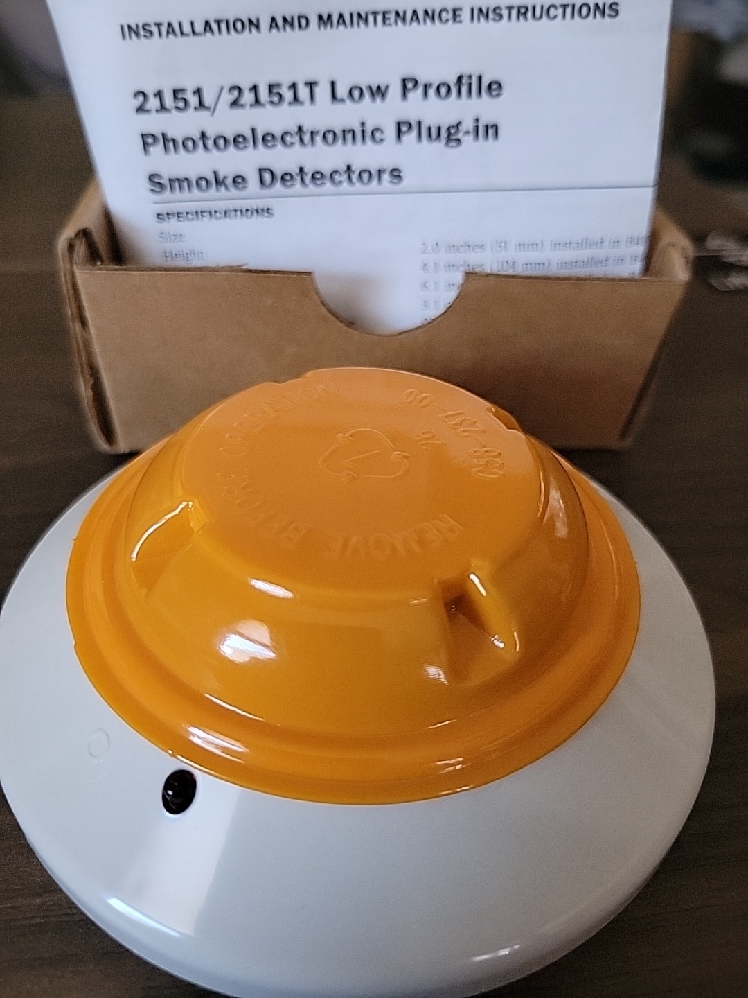 System Sensor 2151 Low-Profile Photoelectric Detector New  Loc Bin 126