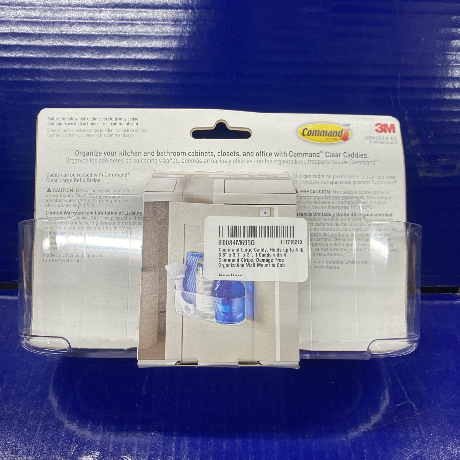 Command Large Caddy Clear - Free Shipping