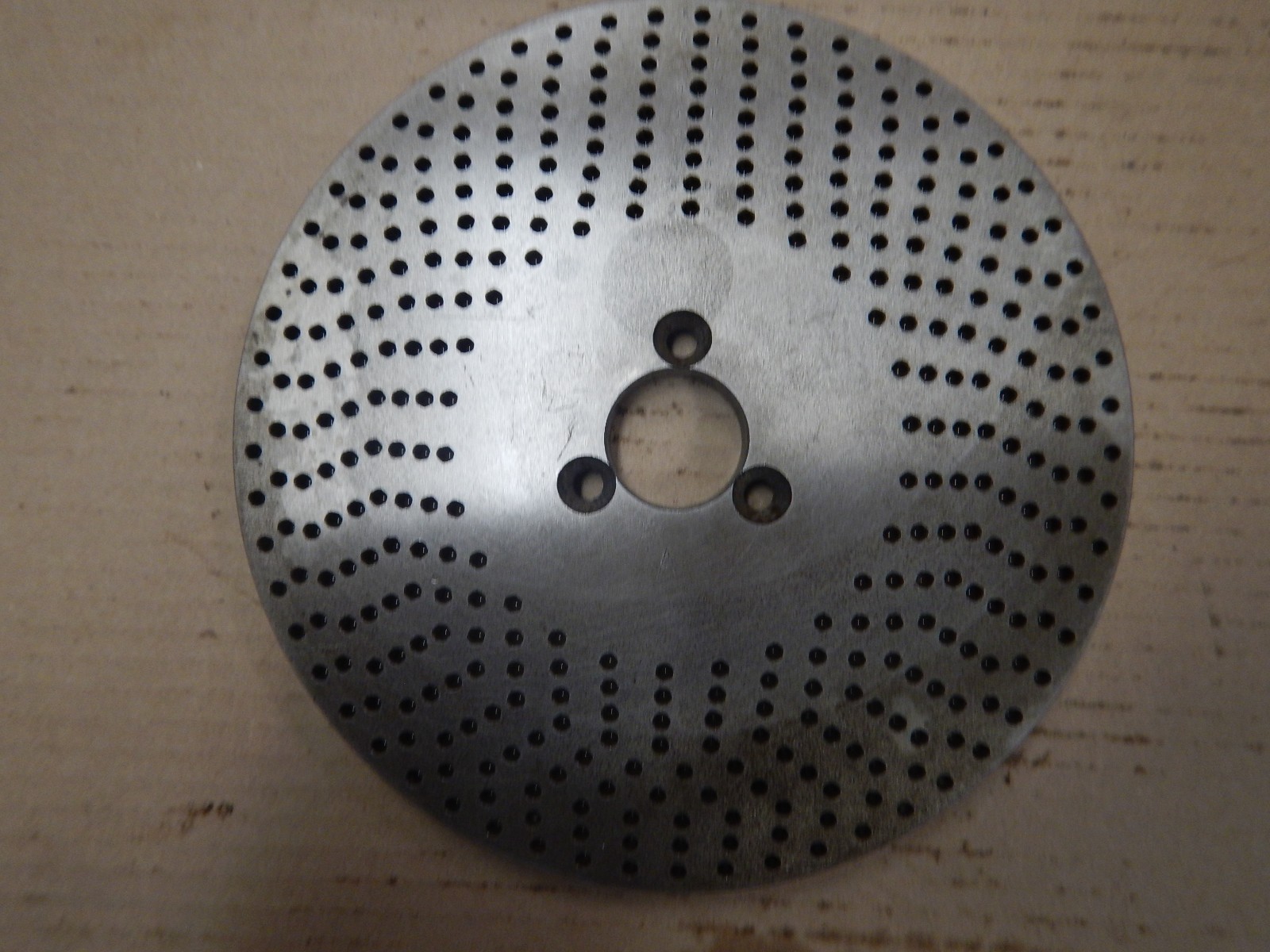 INDEX PLATE DOUBLE SIDE 7.3" DIAMETER FOR DIVIDING HEAD OR ROTARY TABLE