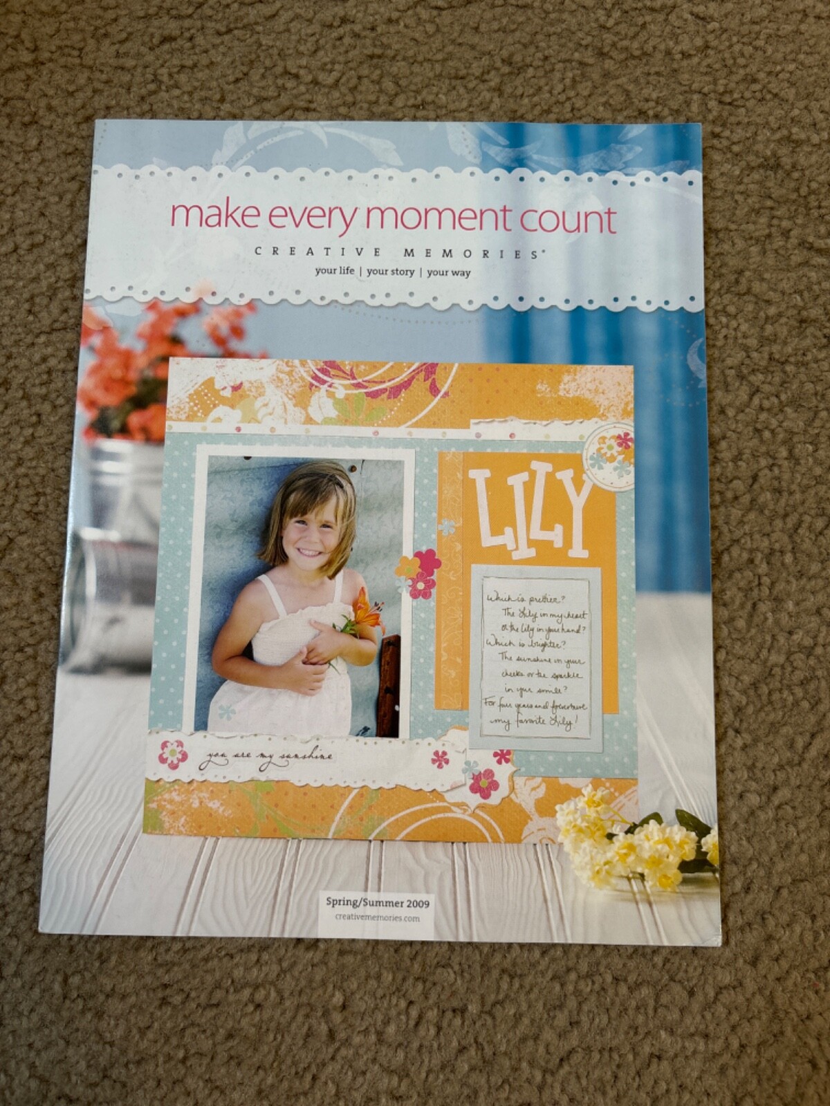 Creative Memories Storybook Product Catalog Consultant 2009 Spring/Summer